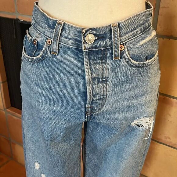 Levi's Rare Blank Tag WEDGIE STRAIGHT FIT WOMEN'S JEANS, 25! - Picture 2 of 10
